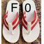 Dép Kẹp Dù Nam Quai Đỏ Trắng Phong Cách Cá Tính Thời Trang Đủ Size 37 -Size 45