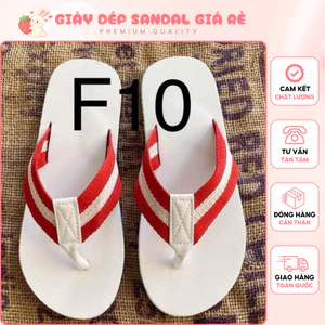 Dép Kẹp Dù Nam Quai Đỏ Trắng Phong Cách Cá Tính Thời Trang Đủ Size 37 -Size 45