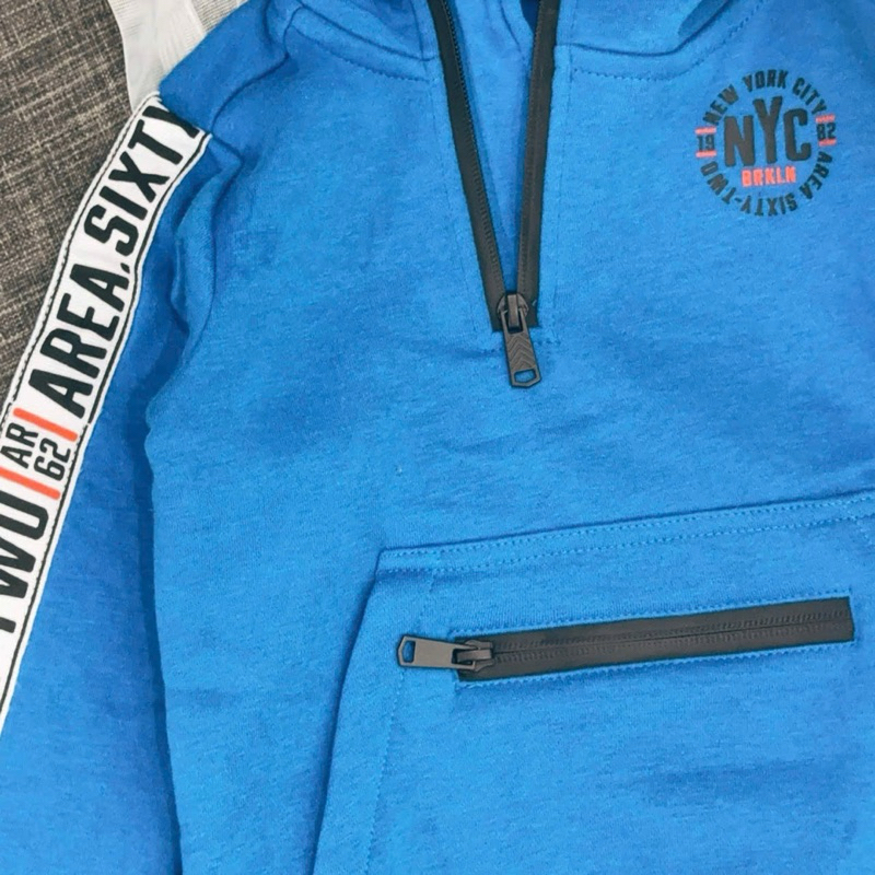 Áo hoodie nỉ dài tay bé trai xuất dư D5462 C6441 – áo thu đông cho bé 3-8 tuổi (14-29kg), áo khoác nỉ ấm mềm