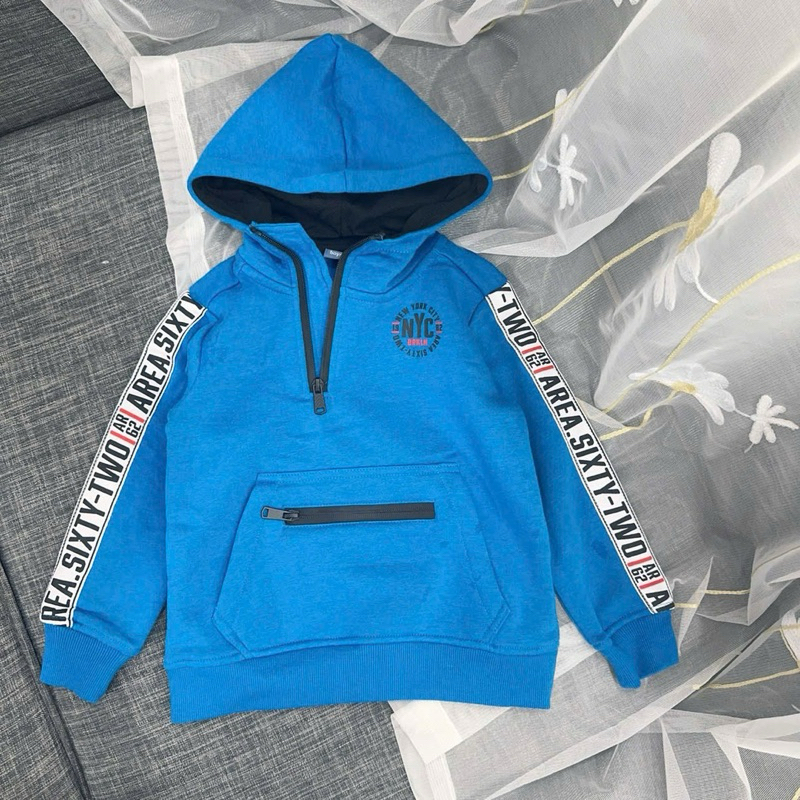 Áo hoodie nỉ dài tay bé trai xuất dư D5462 C6441 – áo thu đông cho bé 3-8 tuổi (14-29kg), áo khoác nỉ ấm mềm