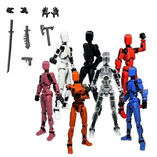 Mô hình đồ chơi robot Figure DUMMY Kích thước 14cm Nhiều khớp gập linh hoạt bé tự lắp ráp 89095