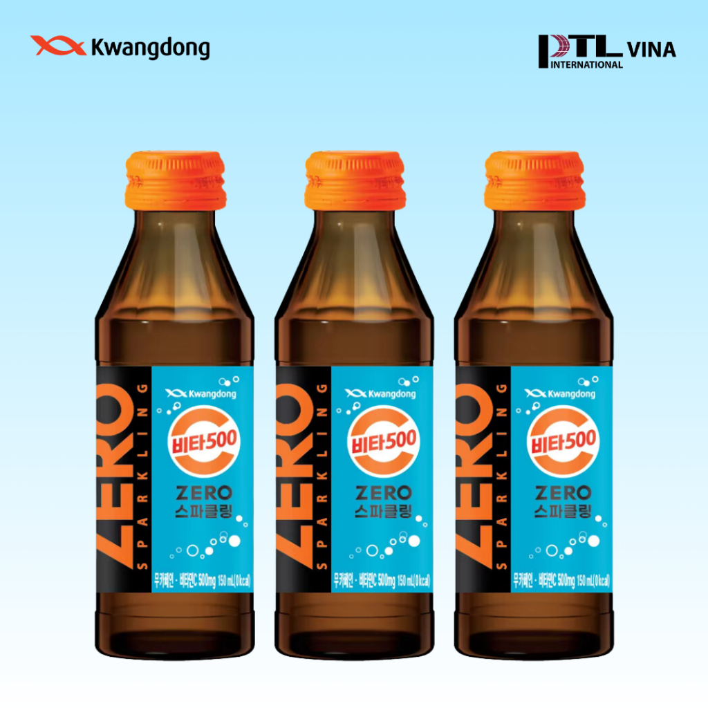Ảnh Nước giải khát Zero Sparkling KWANGDONG có ga bổ sung vitamin C không calo Hàn Quốc chai150ml 2