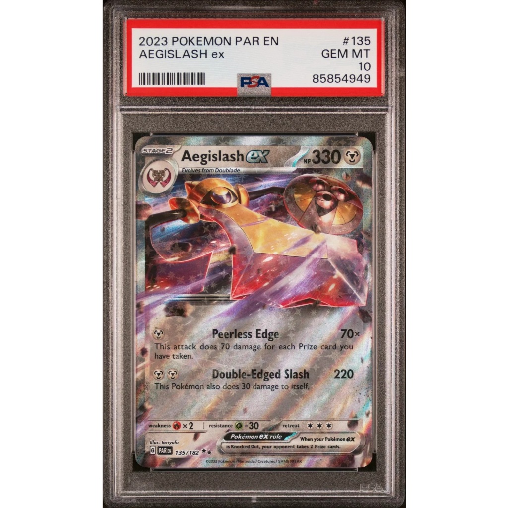 Thẻ PSA 10 EN 2023 Pokemon Paradox Rift PAR EN 135 Aegislash EX d62 9 ...