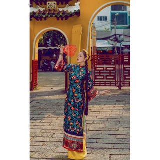 Áo dài Long Phụng siêu hot Tết, áo dài chụp Tết