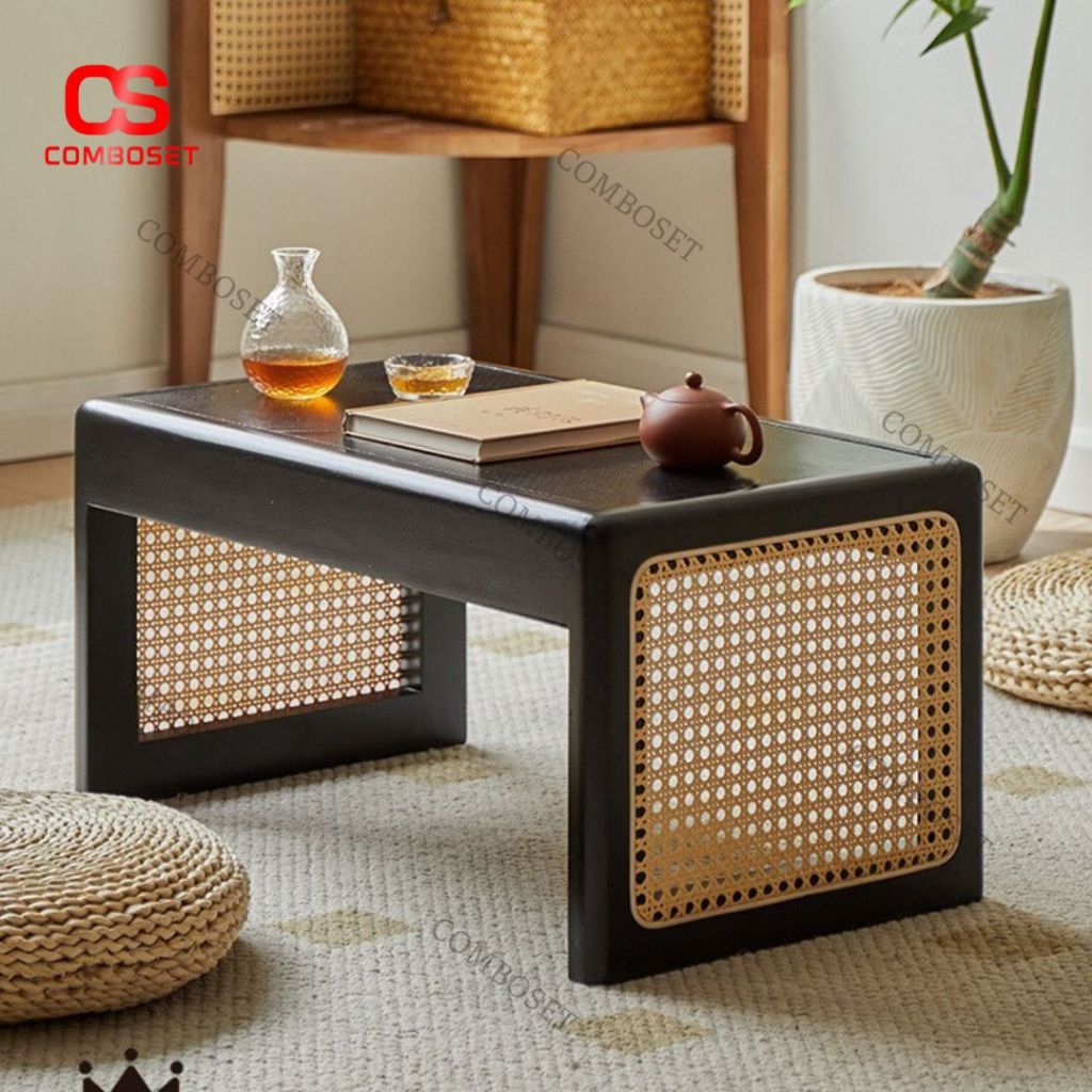 Bàn Trà Mini Gỗ Mây Tự Nhiên Tinh Hoa Thiết Kế Nhật Bản Tối Giản Thanh ...