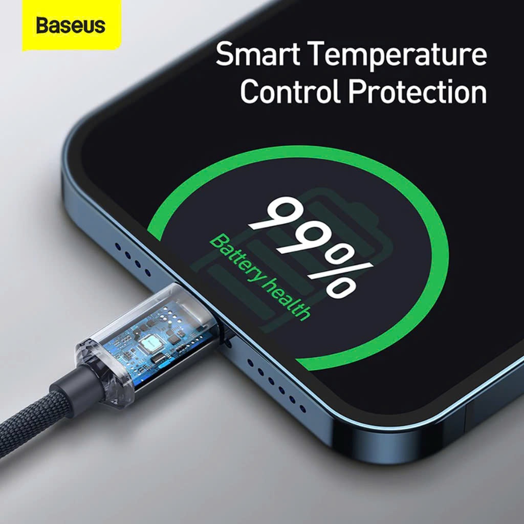 Ảnh Cáp sạc nhanh 20W Baseus Crystal Shine Dây dù PD20W chống đứt gãy cho Phone 13 14 12 11... 1
