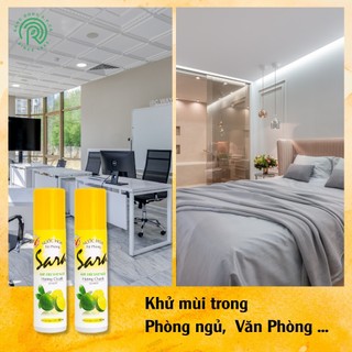 Combo 2 xịt phòng Sara 220ml hương Chanh lưu hương 5h - SPCa000120