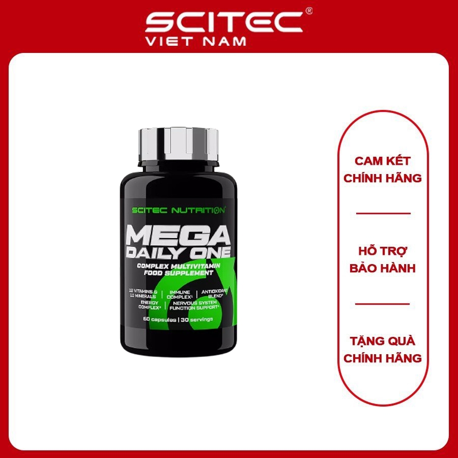 VITAMIN | Vitamin Tổng Hợp | Mega Daily One Plus Scitec 60 viên - Chính ...