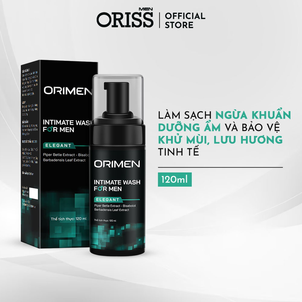 Ảnh Bọt vệ sinh nam giới Orimen sạch khuẩn khử mùi không gây kích ứng mùi hương nam tính 120ml 2
