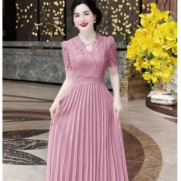 Women's Lace Middle-aged Dress Skirt