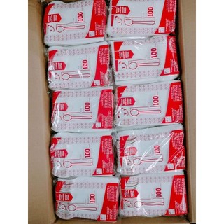 100 cái muỗng nhựa dùng 1 lần cao cấp