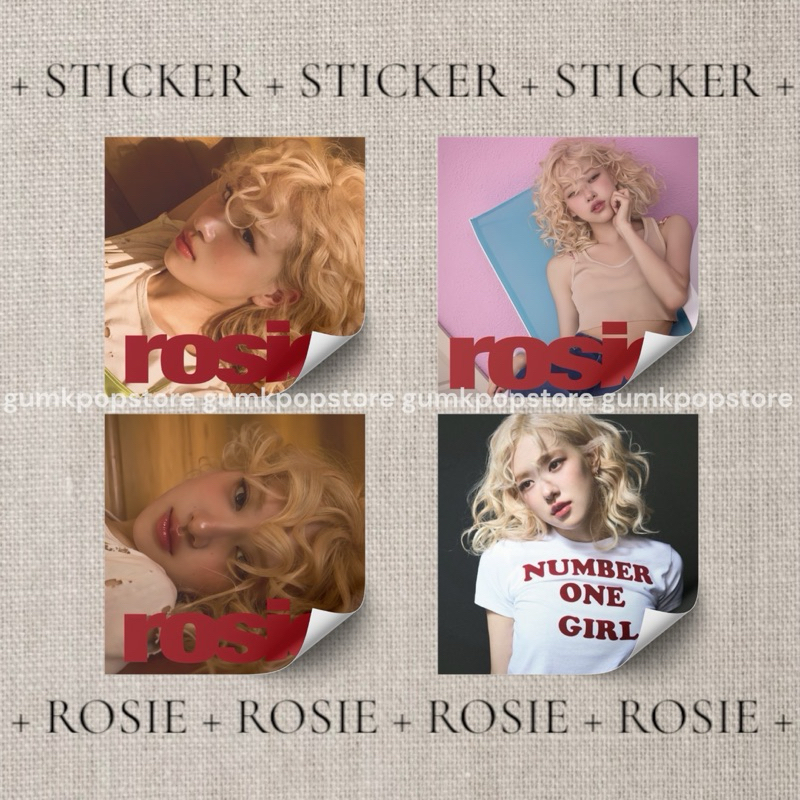 Sticker ROSIE xinh xắn cán bóng xịn trang trí chỉ cần bóc dán - GUM ...