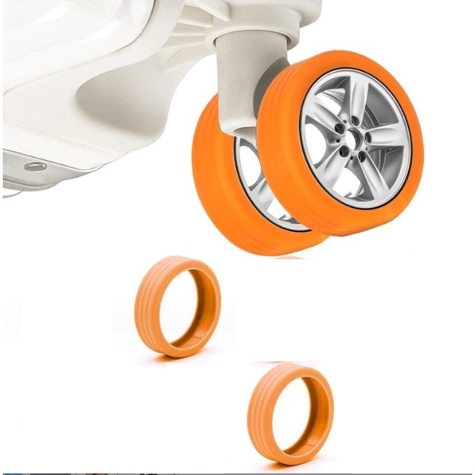 Combo 2 Bọc Bảo Vệ Bánh Xe Vali Giảm Tiếng Ồn Tiện Dụng Khi Đi Du Lịch