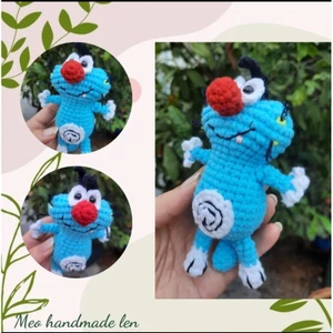 Móc khóa mèo oggy - handmade len - amigurumi - crochet