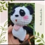 Móc khóa panda - gấu trúc - handmade len - amigurumi - crochet