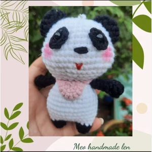 Móc khóa panda - gấu trúc - handmade len - amigurumi - crochet