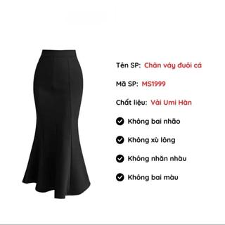 Chân váy đuôi cá( lưng chun không dây kéo) vải umi cao cấp MS 517