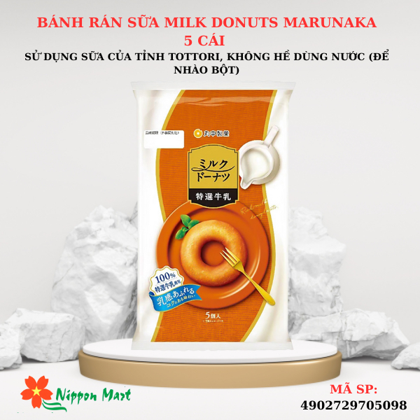 Bánh rán sữa MILK DONUTS MARUNAKA 5 cái | Shopee Việt Nam