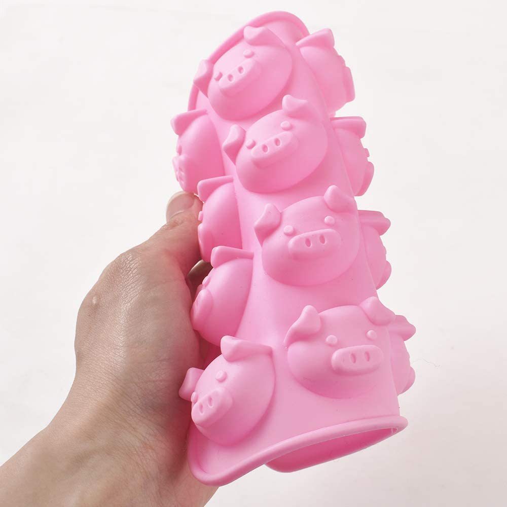 Khuôn vỉ Silicon Heo hồng 16 ô làm kẹo dẻo, socola, thạch trà sữa - KH247I