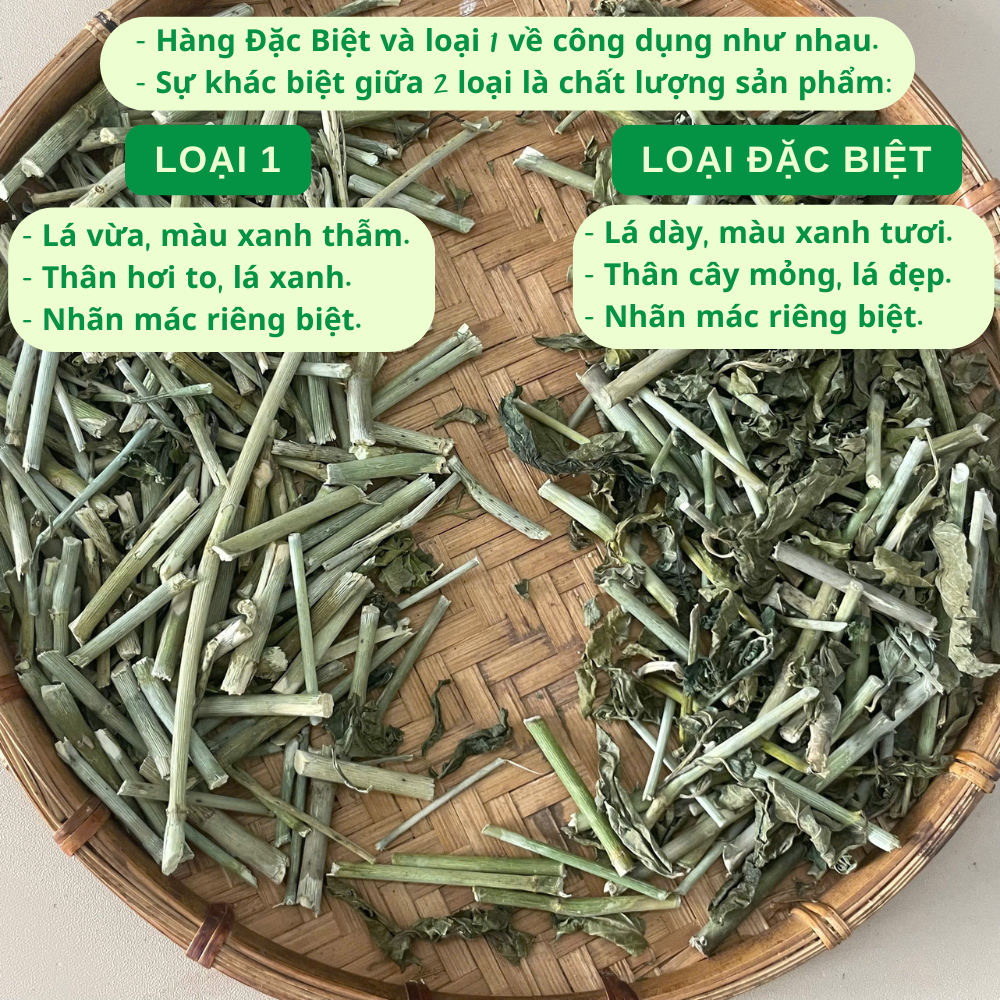 Cây Xương Khỉ (Cây Bìm Bịp) Loại 1 Đức Thiện (Khô, Sạch, Thơm) - Hỗ Trợ Ung Thư, Men Gan Cao