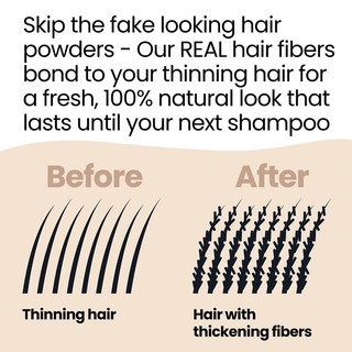 (18g-38g) Sợi tóc thật màu đen Hair Illusion dành cho tóc mỏng Che phủ điểm hói