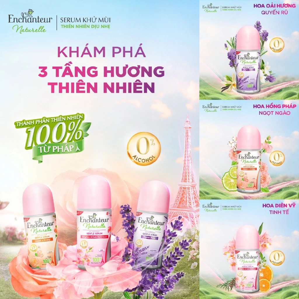[GIFT] Lăn khử mùi Enchanteur 20ml / 25ml (Tặng mùi ngẫu nhiên)