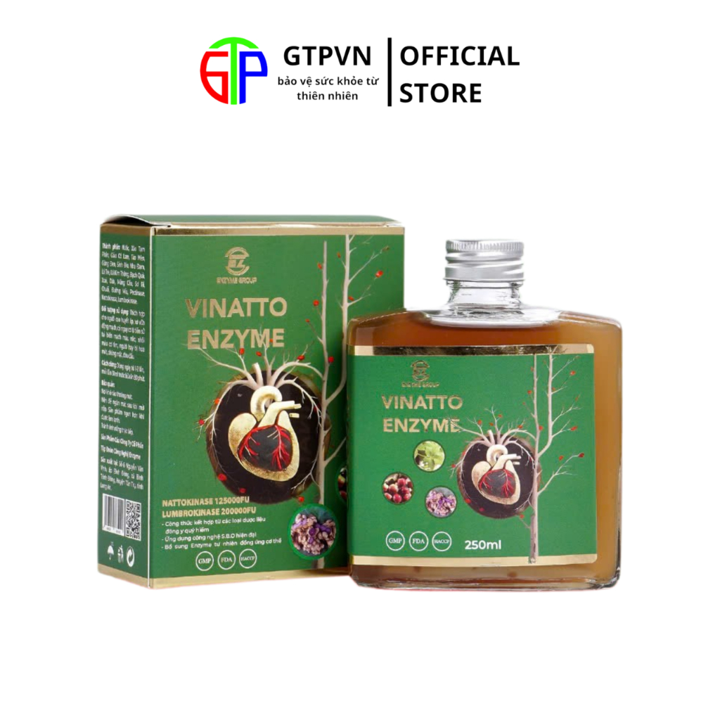 Nước uống Vinatto Enzyme - Bảo vệ sức khỏe tim mạch, giảm cholesterol ...