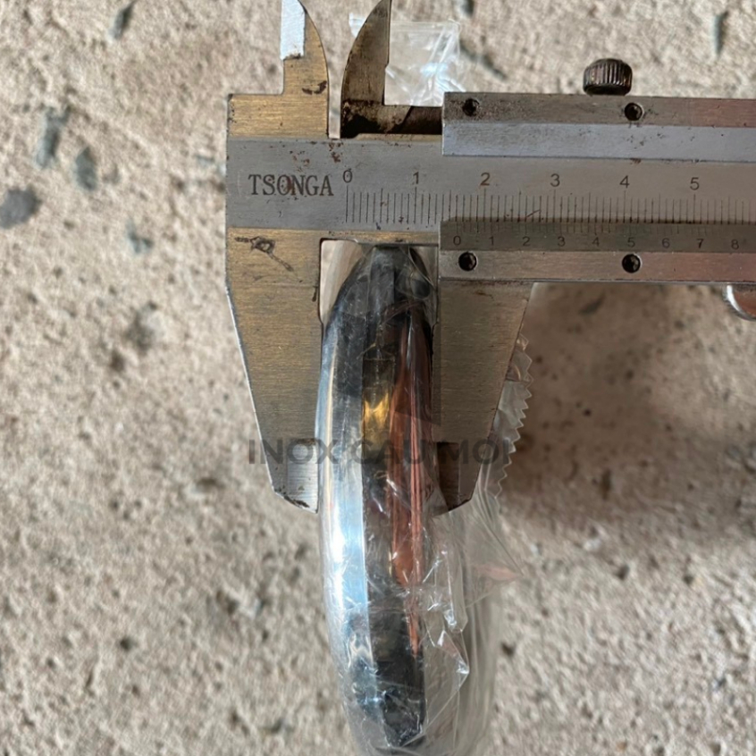 Vòng tròn inox 304, kích thước 80mm, 100mm, 120mm, màu bạc, hàng rào, cổng trang trí