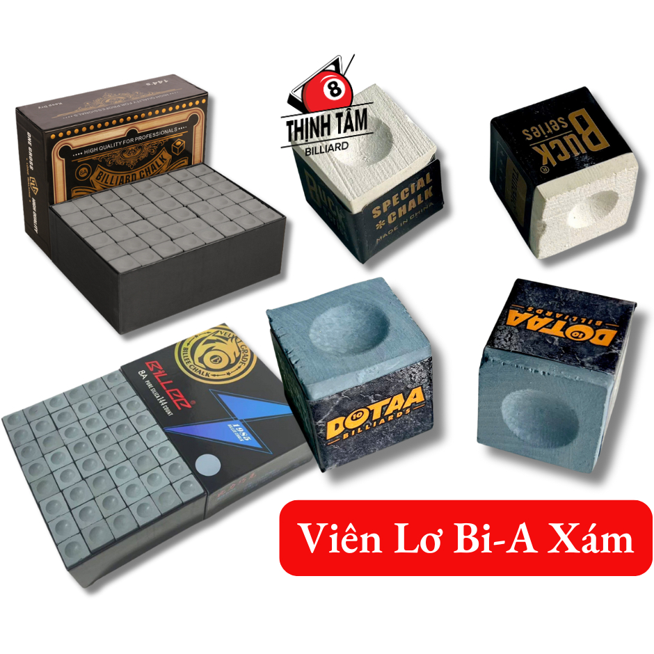 Combo Viên Lơ Bida Mỹ - Việt Nam TT.Pro 10A Master Triangle Billee Xanh Xám Cao Cấp Chuẩn Vàng Xanh Đỏ Thịnh Tâm