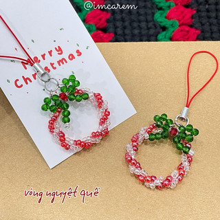 Móc Khóa Giáng Sinh 𝐋𝐢𝐭𝐭𝐥𝐞 𝐂𝐮𝐭𝐞𝐧𝐞𝐬𝐬 - Dây Treo Điện Thoại Quà Tặng Noel Handmade by Carem