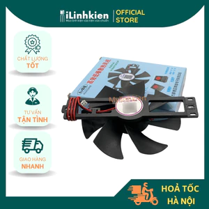 Quạt tản nhiệt cho bếp từ 18V DC 11cm/8.5cm loại tốt có vỏ hộp.