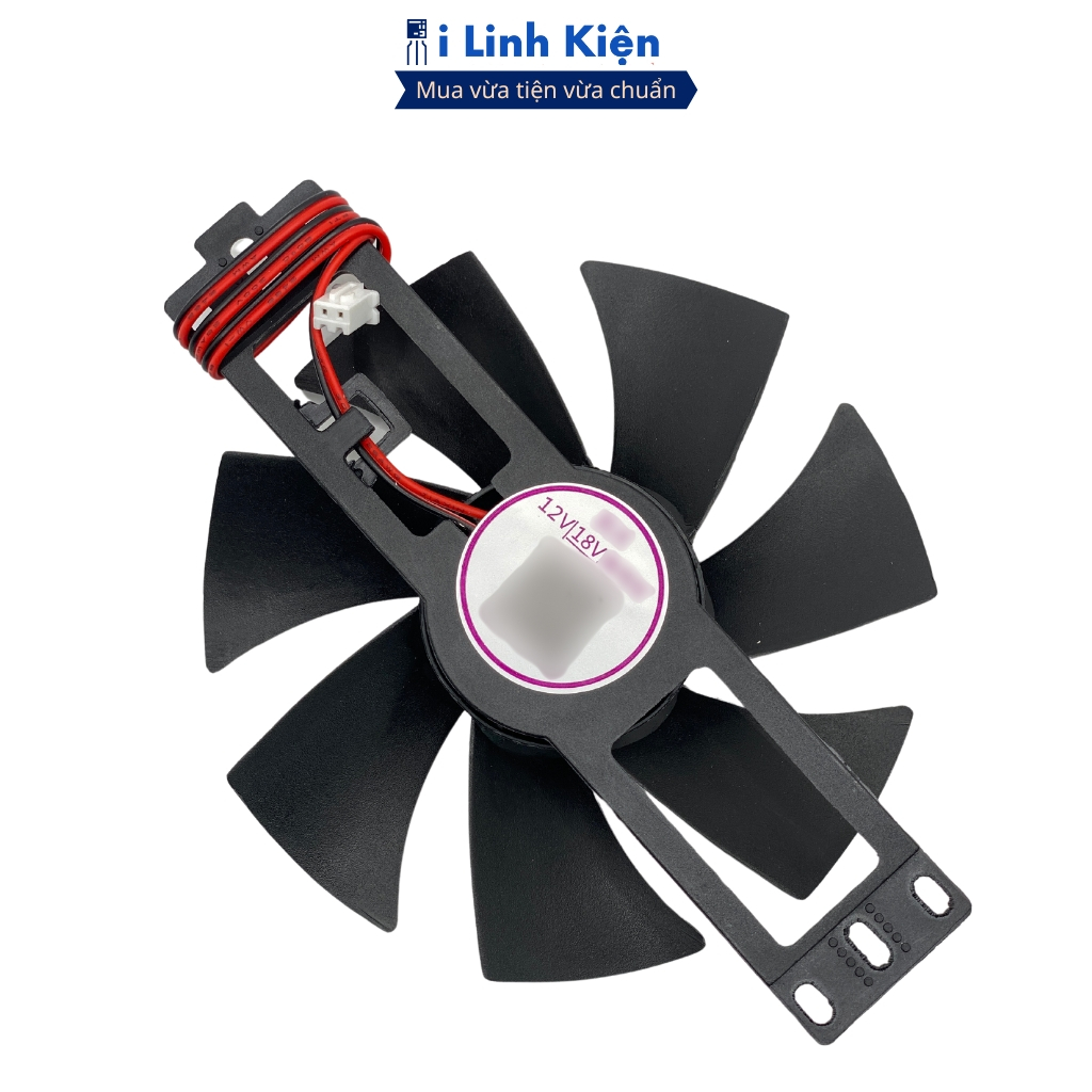 Quạt bếp từ 18V 12V sải cánh 8.5cm (có vỏ hộp) tản nhiệt cho IGBT  chính hãng ILinhkien