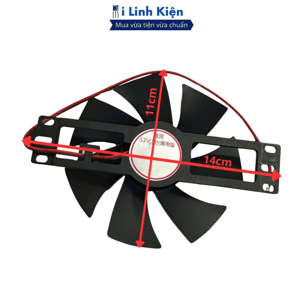 Quạt bếp từ 18V 12V sải cánh 8.5cm (có vỏ hộp) tản nhiệt cho IGBT  chính hãng ILinhkien