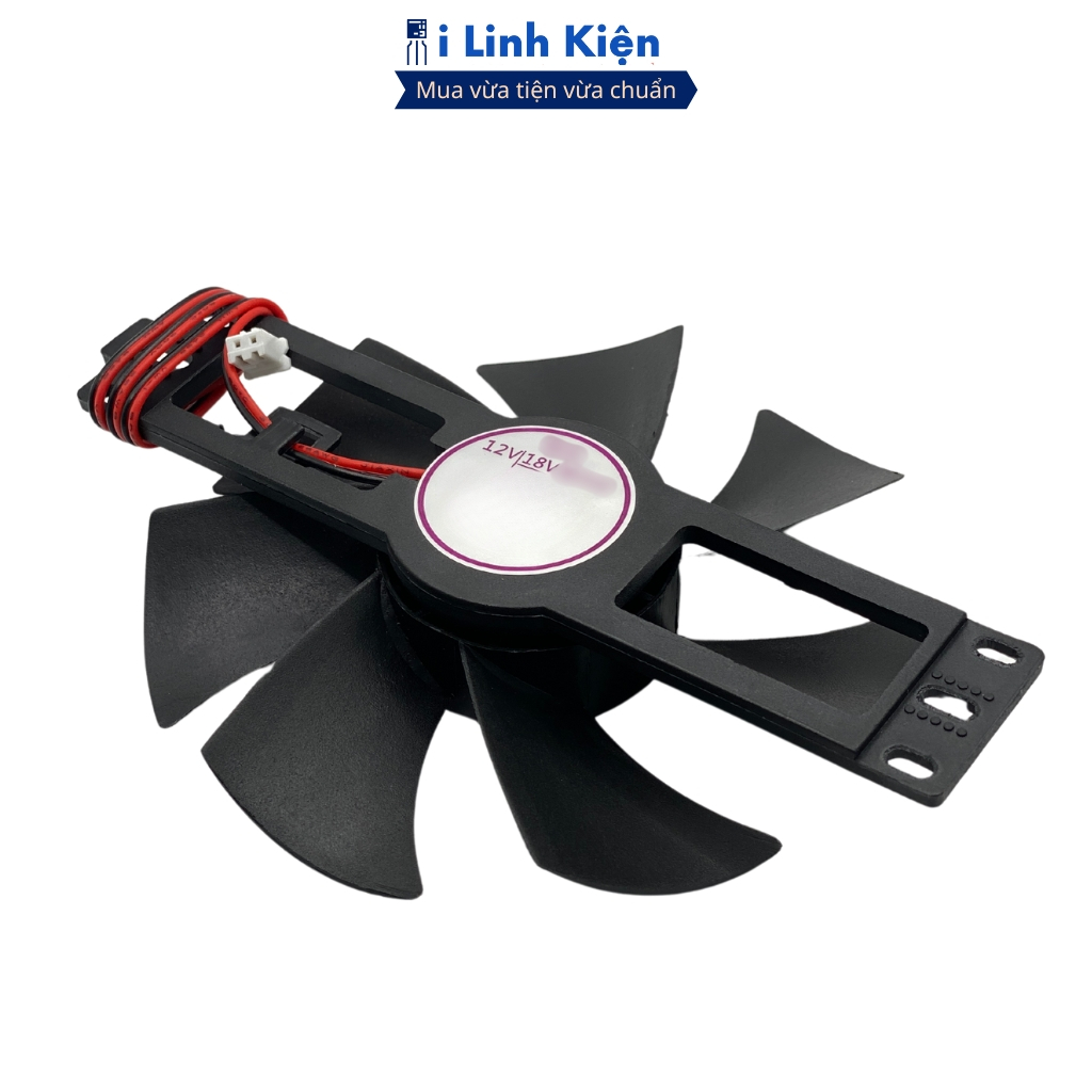 Quạt bếp từ 18V 12V sải cánh 8.5cm (có vỏ hộp) tản nhiệt cho IGBT  chính hãng ILinhkien