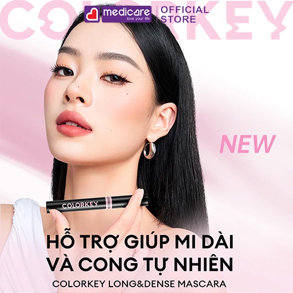 Mascara chuốt mi COLORKEY cong dài, dày mi 4.5g