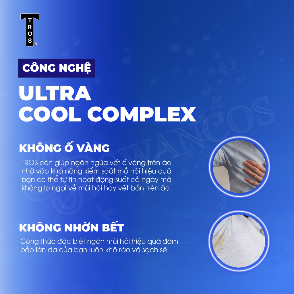 Lăn Khử Mùi Thái Lan TROS CLEAR ULTRA DRY Kiểm Soát Mồ Hôi, Khô Thoáng, Mát Lạnh 25ml & 45ml