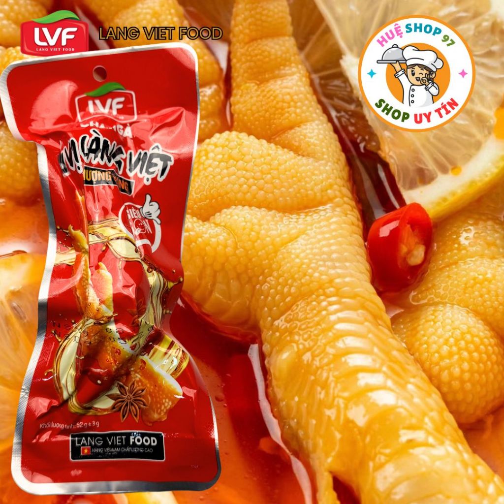 Combo 30 Chân Gà Ủ Vị Thượng Hạng 35g vàng