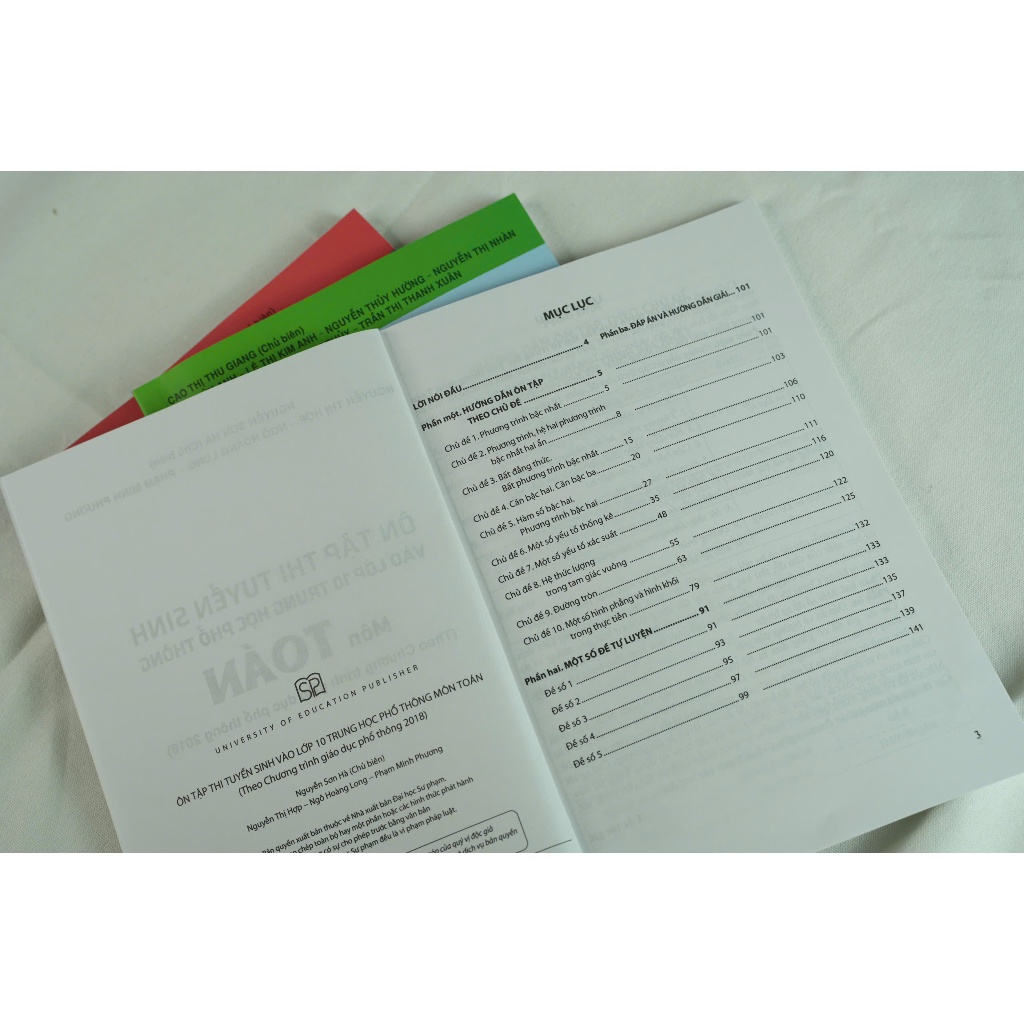 Ảnh Sách - Ôn tập thi tuyển sinh vào lớp 10 trung học phổ thông môn Toán (Theo Chương trình GDPT 2018) 3