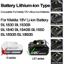 Với ánh sáng--Đế Chuyển Pin Chân MAKITA VITO 5S 21V Sang USB 5V Sạc Điện Thoại
