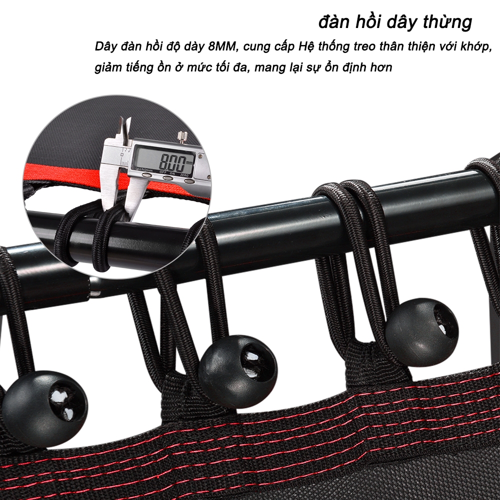 Ảnh OneTwoFit Trampoline Tấm bạt lò xo Có tay cầm Thiết bị thể thao thể dục 136cm điều chỉnh chiều cao 3