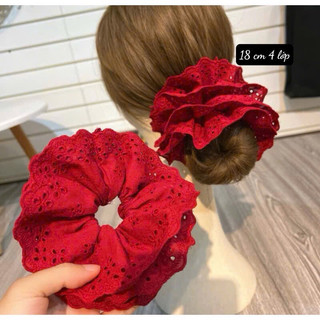 Scrunchies xô ren 4 lớp Mieo Shoes