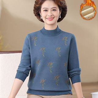 áo len trung niên nữ，đồ bộ trung niên cho mẹ，áo len nữ kiểu bánh bèo