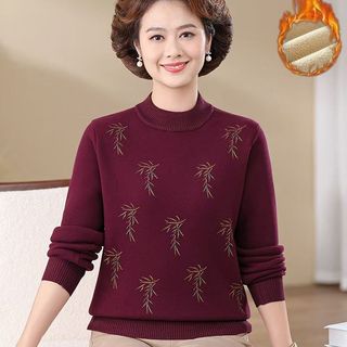 áo len trung niên nữ，đồ bộ trung niên cho mẹ，áo len nữ kiểu bánh bèo