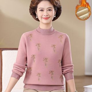 áo len trung niên nữ，đồ bộ trung niên cho mẹ，áo len nữ kiểu bánh bèo