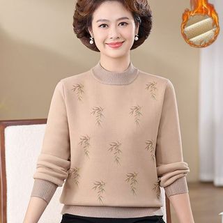 áo len trung niên nữ，đồ bộ trung niên cho mẹ，áo len nữ kiểu bánh bèo
