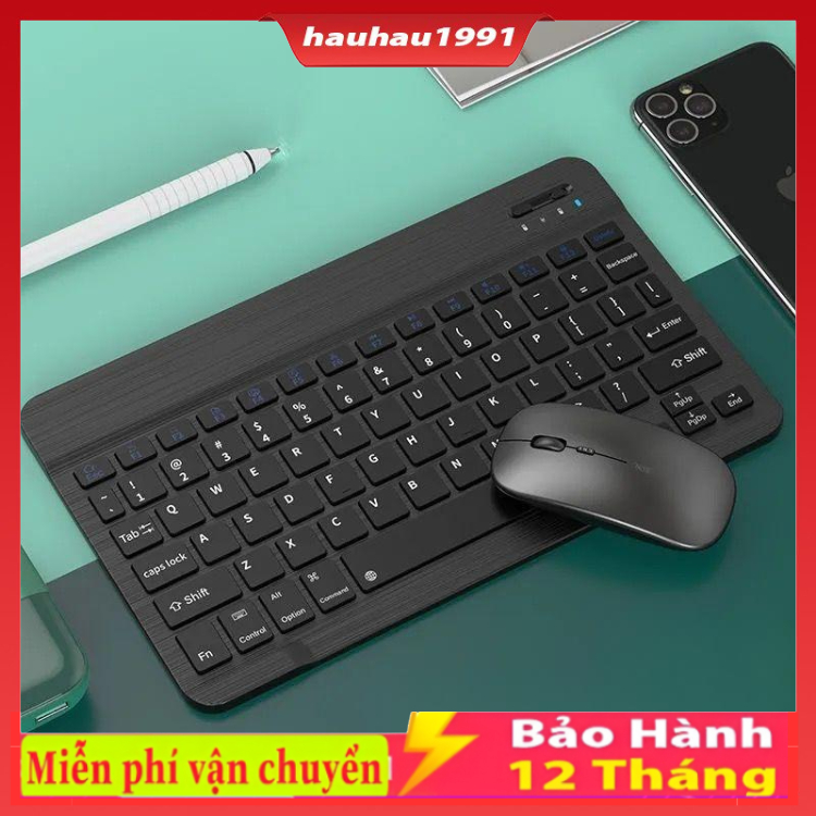 Bàn phím Bluetooth 10 inch Bluetooth 5.0 phạm vi kết nối hiệu quả 10 mét kèm theo chuột Bộ sản phẩm | BigBuy360 - bigbuy360.vn