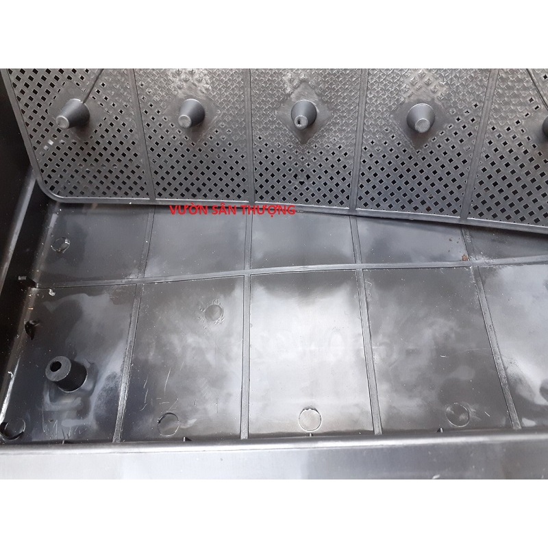 Chậu Chữ Nhật, Khay TRồng Rau Thông Minh 65*41*16 Cm Dùng Lâu Dài, Tái Sử Dụng Nhiều Lần