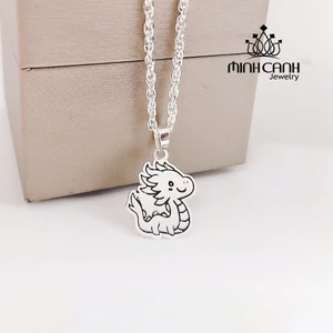 Dây Chuyền Bạc 12 Con Giáp Theo Tuổi Cho Bé Khắc Tên Miễn Phí - Minh Canh Jewelry