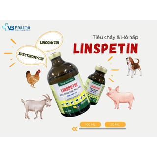 Linspetin thuốc thú y Vb Pharma trị đường hô hấp,tiêu hóa trên dê heo mèo chó gia súc, gia cầm
