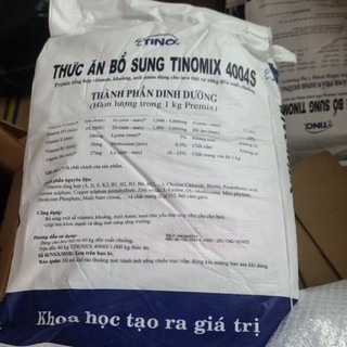 Tinomix - Premix tổng hợp (TINOMIX 4002, 4004S, 4006S) túi 20 kg, bổ sung khoáng, Vitamin, axit amin cho vật nuôi